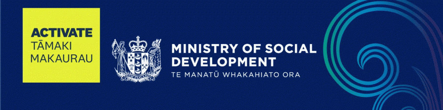 Logos - Activate Tāmaki Makaurau and MSD