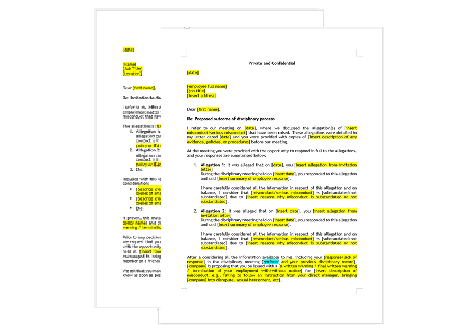 Template: Preliminary Decision Letter