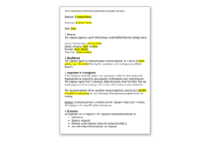 Template: Training Bond Agreement